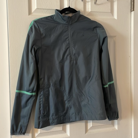 Blue with green stripes Nike Fleece - Picture 1 of 7